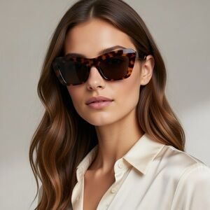 Leopard Cat Eye Sunglasses